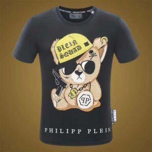 Short -sleeved t -shirt ở nước ngoài nổi tiếng Philip Philipp Plein 2 -Molored Limited Số lượng bán đặc biệt _ Philipprine Philipp Plein_ Thương hiệu giá rẻ 