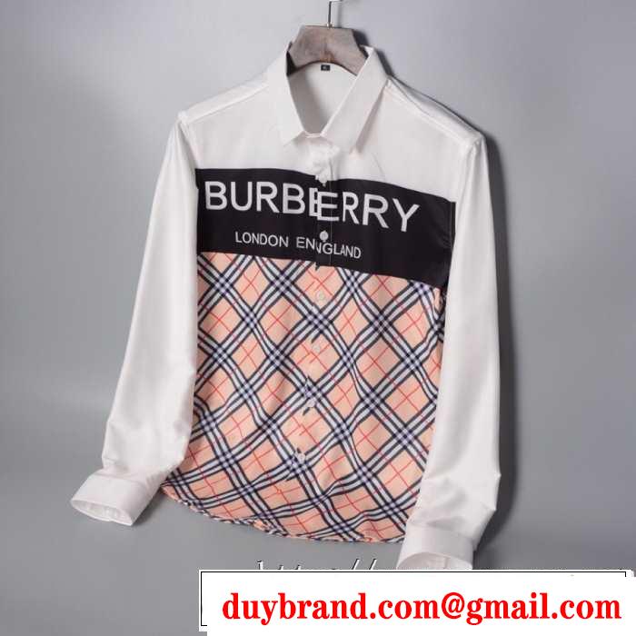 バーバリー BURBERRY シャツ 2色可選 速報！2019年秋ファッショントレンド 人気ブランドの秋冬新色