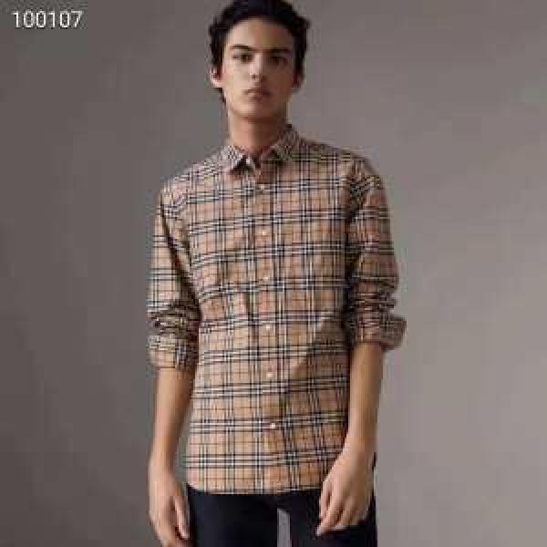Xu hướng 2019 Thời trang New Burberry Shirt mới 2 Màu sắc chọn xu hướng thanh toán mùa thu / mùa đông phong cách _ áo sơ mi _ thời trang nam