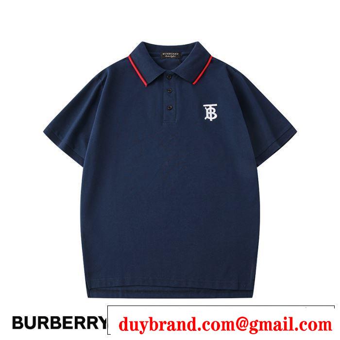 有名ブランドです　2色可選半袖Tシャツ　一目惚れ級に　バーバリー BURBERRY争奪戦必至　