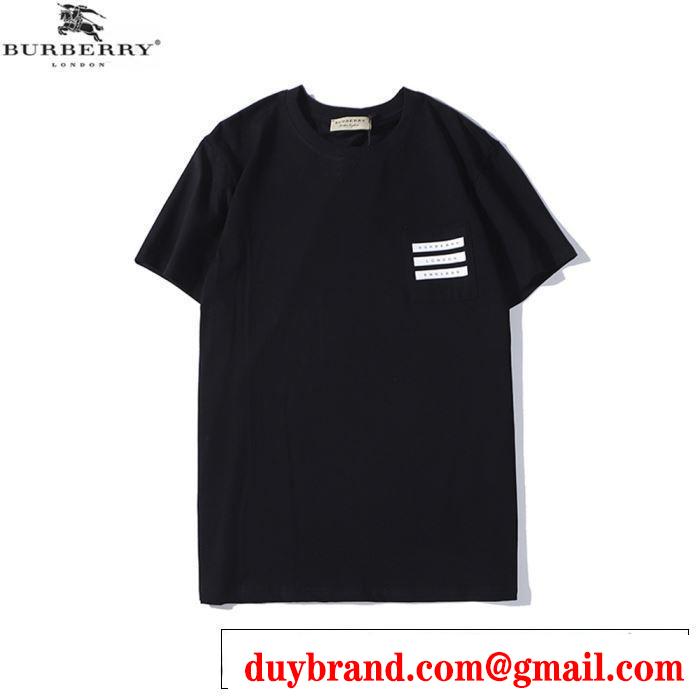 2色可選　バーバリー非常にシンプルなデザインな　 BURBERRY　2020年春限定　半袖Tシャツ海外大人気