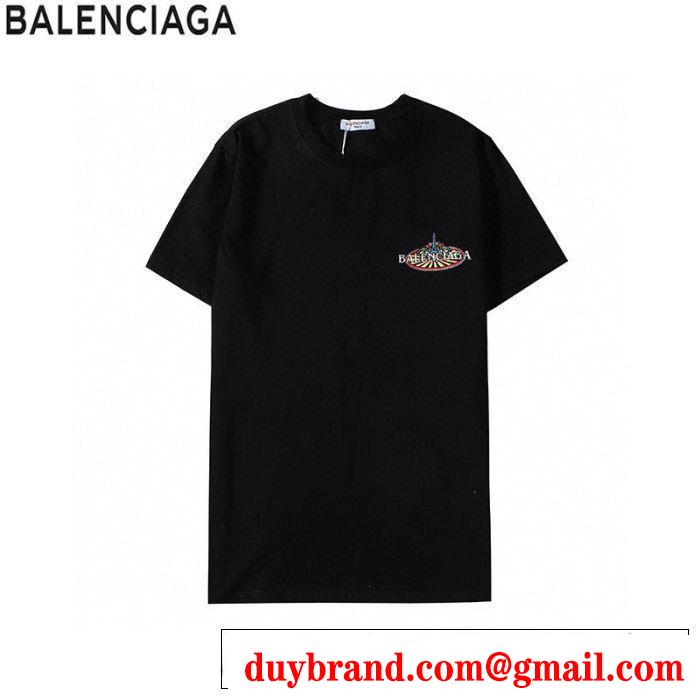 2色可選 20SSトレンド バレンシアガ BALENCIAGA 手頃価格でカブり知らず 半袖Tシャツ素敵なアイテム