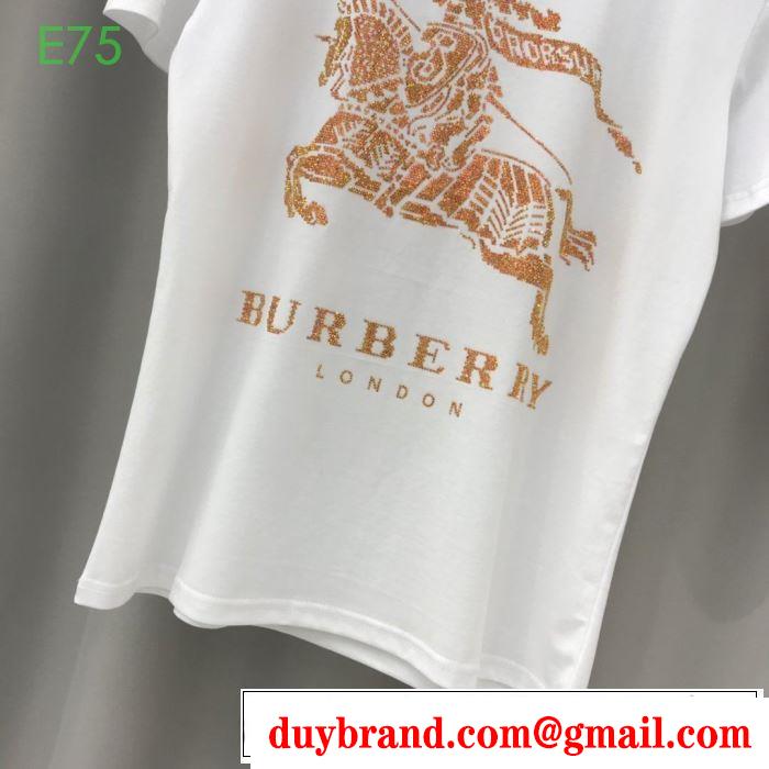 2色可選 非常にシンプルなデザインな バーバリー BURBERRY 幅広いアイテムを展開 半袖Tシャツ