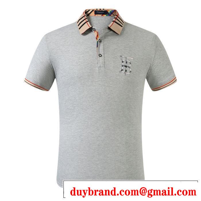 3色可選 有名ブランドです 半袖Tシャツ 人気ランキング最高 バーバリー BURBERRY 着こなしを楽しむ