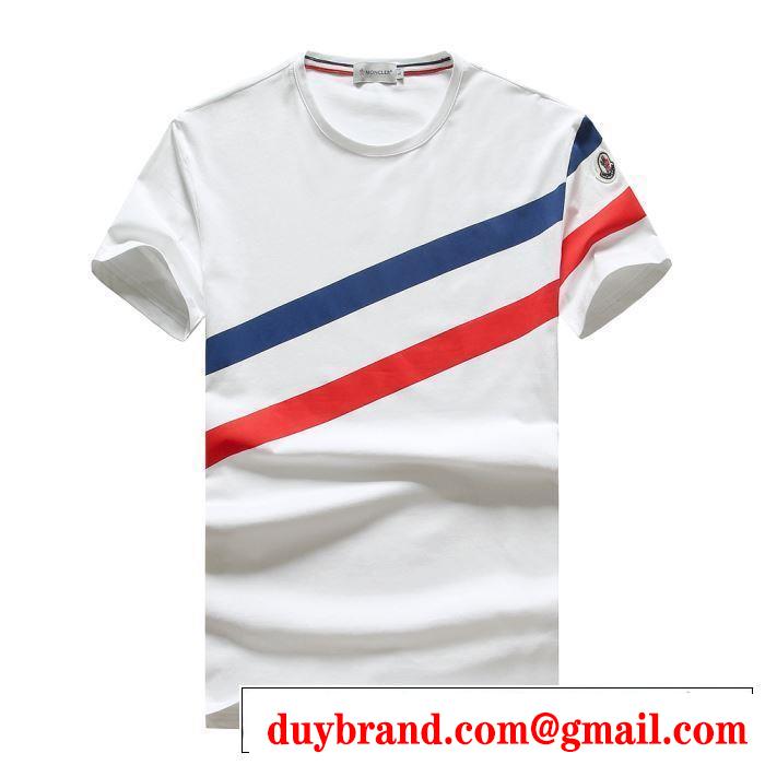 2色可選 モンクレール 高級感のあるChất liệuMONCLER 海外でも人気なブランド 半袖Tシャツ