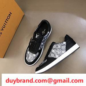 giày thể thao Louis Vuitton nam thời trang cao cấp sneakers xám trắng đẹp khó cưỡng 