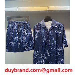 Bộ đồ set Louis Vuitton Mùa xuân / Mùa hè mới Louis Vuitton Shirt Suit SHIRT PRINT