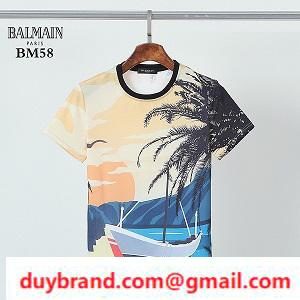 Balmain Balman Entertainer T -Shirt Xu hướng mới Xếp hạng phổ biến Mùa xuân / Mùa hè Corde