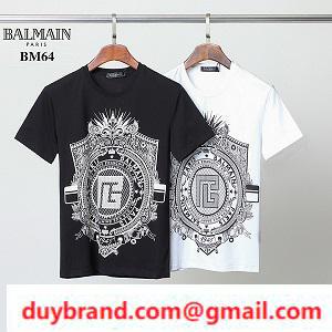 ♡ Balmain Balmain Balman giá rẻ T -Shirt nam mặc thời trang mùa hè