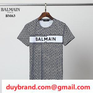 Mùa xuân / Mùa hè ♡ Balmain Balman T -Shirt Mail Clait Quần áo nam
