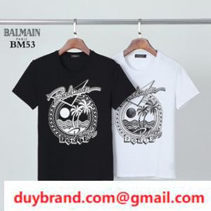 Balmain Balman t -Shirt logo lớn cộng với một t -shirt đơn giản