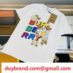 Burberry nổi tiếng chất lượng cao Burberry Sleeve T -shirt unisex Style