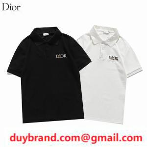 Dior nam ngắn tay áo polo áo 2021 Mẫu hoa thương hiệu phổ biến logo thêu dior đặt hàng thư phổ biến