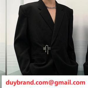 2021FW Givenchy áo khoác nổi tiếng Paddolock Texture Droe Wool Suit