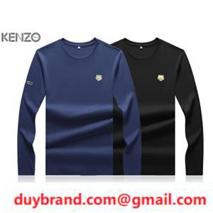 Kenzo Kenzo tay áo dài T -Shirt 2021 Mùa thu / Mùa đông mới đến đơn giản, thoải mái và thanh lịch và tinh vi