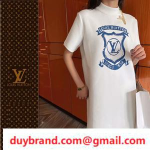 Váy liền thân nữ Louis Vuitton's phong cách mới Louis Vuitton's Gem Vuitton hai màu lựa chọn 