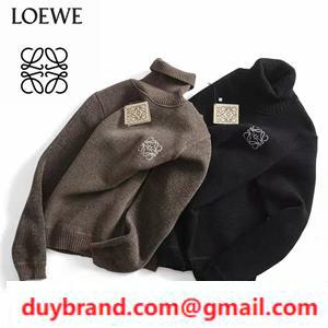 LOEWE Áo len Loewe Back Brush được chải, mặc quần áo người lớn chất lượng cao và sang trọng