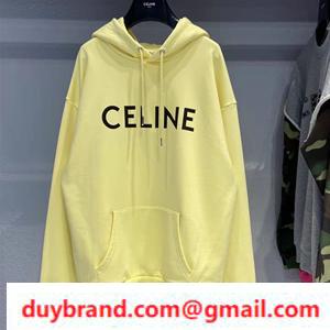 2022 Ngoại hình mới! Celine Celine Hoody tạo ra một chiếc áo hoodie phong cách ấn tượng thông thường