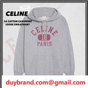 2022 Thương hiệu Celine 16 Loose Celine Sweat Áo được sử dụng bởi những người nổi tiếng mùa này rất tích cực trong mùa này
