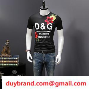 Theo mùa trước Dolce & Gabbana Dolgaba Short Sleeve Men T -shirt Summer Corde Spring / Summer hoàn thành hai màu