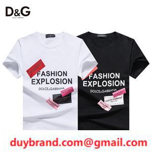 Dolce & Gabbana Dolce & Gabbana Fake Short Sleeve T -Shirt Wide Wear 2022 Tiêu chuẩn mới đơn giản và thoải mái