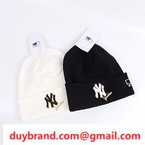 Black White Knit Hat NY Fall / Winter Trend Maelby Hàn Quốc MLB giá rẻ