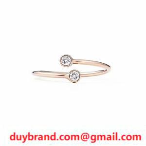 Tiffan Ring Mới ☆ Tiffany & Co Ring Màu bạc màu hồng