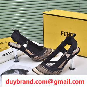 Keo thanh lịch và tinh vi Fendi Fendi Fendal Fendal Design Heel 5,5/8,5cm 3 màu