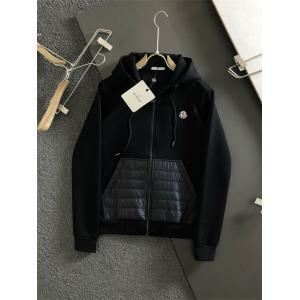 Áo khoác MONCLER Nam Zipped cotton hoodie siêu cấp Mới nhất nằm trong bộ sưu tập mùa thu 2022 