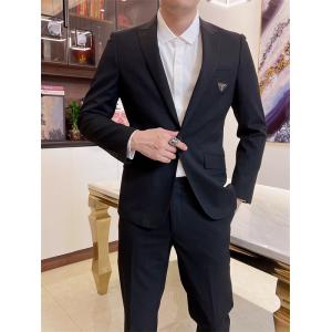  Prada 2022 bộ suit Nam mới vest công sở đẳng cấp Màu đen Vải pha len nhập khẩu siêu nhẹ,