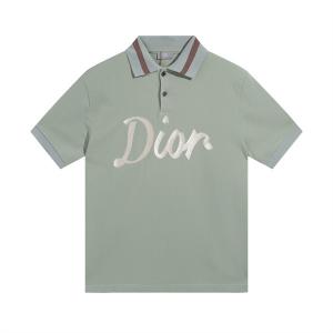  Áo thun polo Dior màu xanh non thêu logo 47 2022 1:1 AUTHENTIC thời trang Chất lượng 