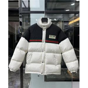 Áo Khoác Lông Vũ Gucci nam siêu cấp Like Auth black and white color matching down jacket