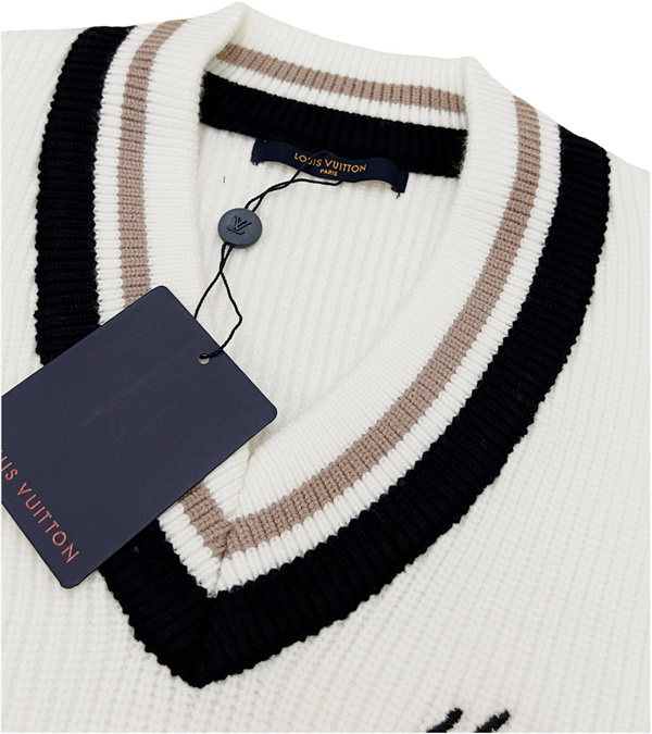Áo len Louis Vuitton LV unisex Academy cổ chữ V Hàng hiệu siêu cấp Like Auth